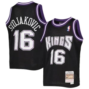 Peja Stojakovic Sacramento Kings Exceptionnel Youth 2001/02 Hardwood Classics Swingman Jersey Black