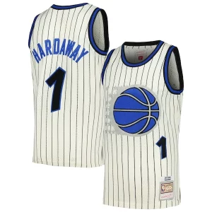 Penny Luxueux Hardaway Orlando Magic Chainstitch Swingman Jersey Cream