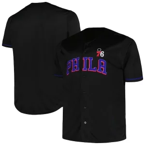 Philadelphia 76ers Profile Big & Tall Exclusif Pop Jersey Black