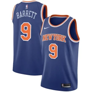 RJ Barrett New Commémoratif York Knicks Nike Swingman Jersey Blue Icon Edition