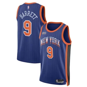 RJ Confortable Barrett New York Knicks Nike Unisex 2023/24 Swingman Jersey Blue City Edition