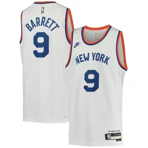 RJ Barrett New York Knicks Nike Youth 2021/22 Swingman Player Jersey Classic Dashing Edition White