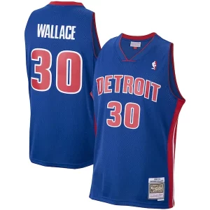 Rasheed Wallace Detroit Pistons 2003/04 Commémoratif Hardwood Classics Swingman Jersey Royal