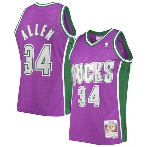 Ray Allen Milwaukee Exclusif Bucks 2001/02 Hardwood Classics Swingman Jersey Purple