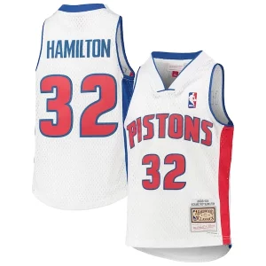 Richard Hamilton Detroit Pistons Youth 2003/04 Hardwood Classics Swingman Jersey Personalisable White