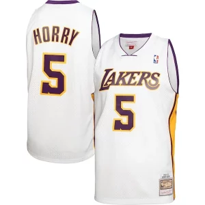 Robert Horry Los Angeles Lakers 2001/02 Hardwood Classics Swingman Éclatant Jersey White