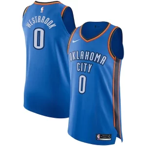 Russell Westbrook Oklahoma City Thunder Nike Authentic Player Jersey Gracieux Icon Edition Blue