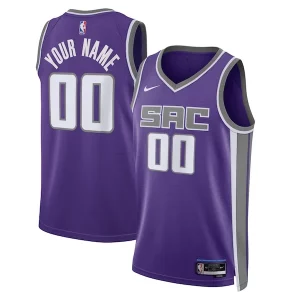 Sacramento Kings Nike Unisex Swingman Custom Jersey Purple Exquisite Icon Edition