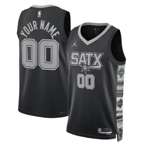 San Antonio Spurs Jordan Brand Unisex 2022/23 Swingman Custom Jersey Charming Statement Edition Black