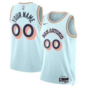 San Antonio Spurs Nike Unique Unisex 2024/25 Custom Swingman Jersey City Edition Light Blue
