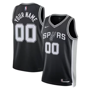 San Antonio Spurs Exquisite Nike Unisex Swingman Custom Jersey Black Icon Edition