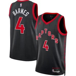 Scottie Gracieux Barnes Toronto Raptors Jordan Brand Unisex Swingman Jersey Statement Edition Black