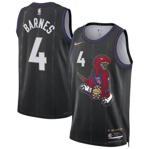 Scottie Barnes Toronto Unique Raptors Nike Unisex 2024/25 Swingman Player Jersey City Edition Black