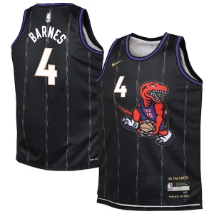 Scottie Magnifique Barnes Toronto Raptors Nike Youth 2024/25 Swingman Player Jersey City Edition Black