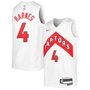 Scottie Barnes Toronto Raptors Nike Youth Swingman Jersey Association Edition White/Red Incontournable