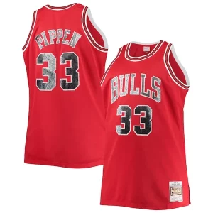 Scottie Pippen Chicago Bulls Big & Tall 1997/98 NBA 75th Anniversary Diamond Swingman Tendance Jersey Red