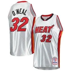 Shaquille O'Neal Miami Heat 2005/06 Hardwood Exquisite Classics 75th Anniversary Swingman Jersey Platinum