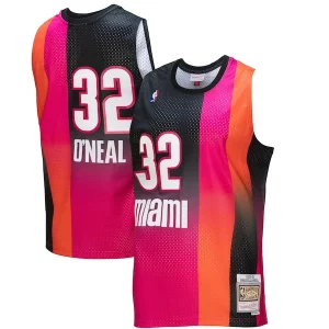 Shaquille O'Neal Miami Heat 2005/06 Hardwood Classics Fadeaway Swingman Gracieux Player Jersey Pink/Black