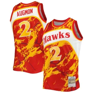 Stacey Augmon Atlanta Hawks 1991/92 Hardwood Classics Authentique Marble Swingman Jersey Red