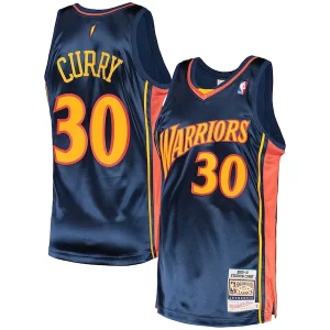 Stephen Curry Golden State Warriors Gracieux 2009/10 Hardwood Classics Authentic Jersey Navy