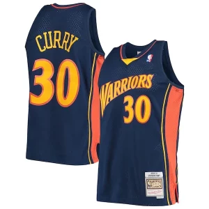 Stephen Curry Golden State Warriors Uniques Hardwood Classics Swingman Jersey Navy/White