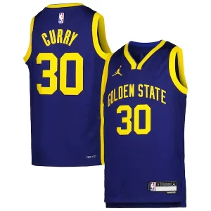 Stephen Curry Golden State Warriors Jordan Brand Commémoratif Youth Swingman Jersey Statement Edition Blue