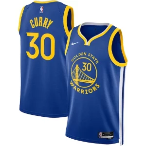 Stephen Curry Golden Éclatant State Warriors Nike Unisex Swingman Jersey Icon Edition Royal/White