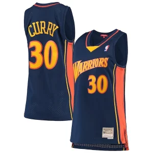 Stephen Curry Golden State Distingué Warriors Women's 2009 10 Hardwood Classics Swingman Jersey Navy