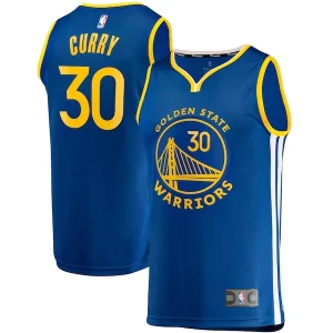 Stephen Curry Golden State Warriors Fast Break Replica Jersey Icon Distingué Edition Royal