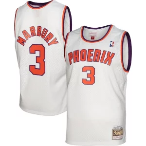Stephon Marbury Phoenix Suns 2001/02 Hardwood Haut de gamme Classics Swingman Jersey White