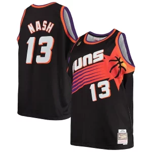 Steve Nash Phoenix Suns 1996/97 Big & Tall Hardwood Classics Swingman Jersey Confortable Black/White