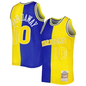 Tim Hardaway Golden State Distingué Warriors Hardwood Classics 1990/91 Split Swingman Jersey Royal/Gold