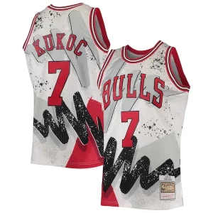 Toni Kukoc Chicago Bulls Bold Hardwood Classics 1995/96 Hyper Hoops Swingman Jersey White