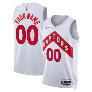 Toronto Raptors Nike Unisex Swingman Custom Jersey White Association Classique Edition