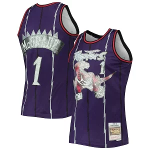 Tracy McGrady Toronto Raptors 1998/99 Hardwood Classics NBA Superbe 75th Anniversary Diamond Swingman Jersey Purple