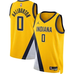Tyrese Haliburton Distingué Indiana Pacers Jordan Brand Unisex Swingman Jersey Statement Edition Gold