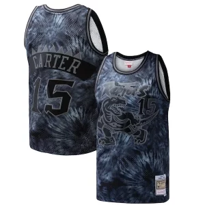 Vince Carter Toronto Raptors Hardwood Classics 1998/99 Tie Éclatant Dye Swingman Jersey Black