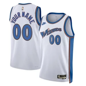 Washington Wizards Nike Unisex 2022/23 Admirable Custom Swingman Jersey Classic Edition White