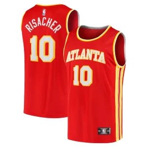 Zaccharie Risacher Charming Atlanta Hawks Youth 2024 NBA Draft Fast Break Player Jersey Icon Edition Red