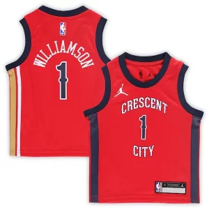 Zion Collectible Williamson New Orleans Pelicans Jordan Brand Preschool 2022/23 Replica Jersey Statement Edition Red