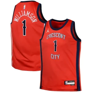 Zion Bold Williamson New Orleans Pelicans Jordan Brand Swingman Jersey Statement Red