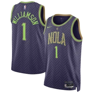 Zion Williamson New Orleans Bold Pelicans Nike Unisex 2024/25 Swingman Player Jersey City Edition Purple