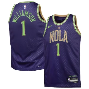 Zion Williamson New Orleans Pelicans Stylish Nike Youth 2024/25 Swingman Player Jersey City Edition Purple
