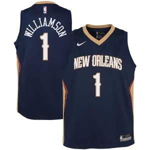 Zion Williamson New Orleans Pelicans Nike Youth Unique Swingman Jersey Icon Edition Navy/White