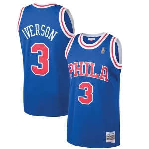 Allen Iverson Philadelphia 76ers 1996/97 Hardwood Classics Swingman Exceptionnel Jersey Royal