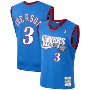 Allen Iverson Philadelphia 76ers 1999/2000 Hardwood Classics Admirable Swingman Jersey Royal