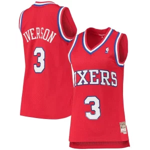 Allen Moderne Iverson Philadelphia 76ers Women's 2002/03 Hardwood Classics Swingman Jersey Red