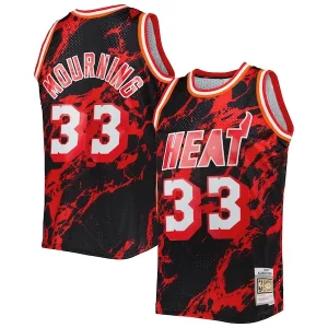 Alonzo Mourning Miami Heat 1996/97 Hardwood Classics Marble Swingman Jersey Black Charming