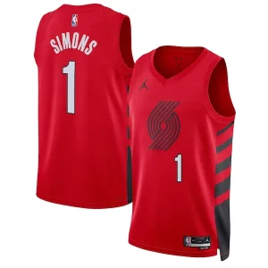 Anfernee Simons Portland Trail Blazers Jordan Brand Unisex Swingman Jersey Statement Gracieux Edition Red