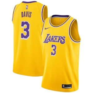 Anthony Davis Los Angeles Lakers Nike 2019/20 Swingman Jersey Gold Icon Edition Confortable
